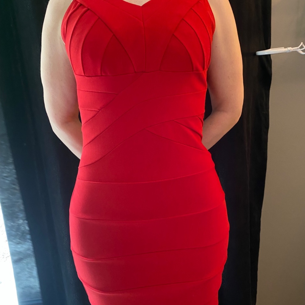 Red Ruby Rox Bandage Dress - Picture 3 of 3